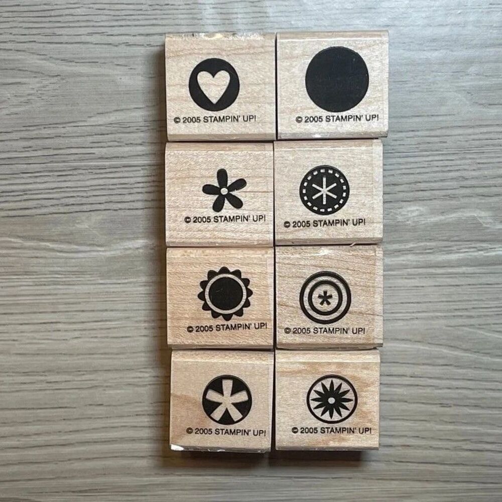 Stampin' Up! Vintage Rubber Stamps - 8 Pieces